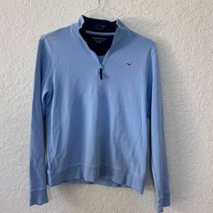Vineyard Vines Boys Quarter Zip - Blue - XL 18